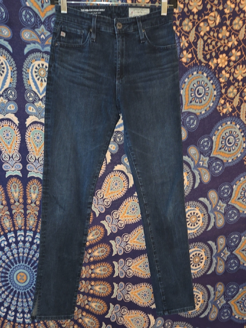 Anthropologie High Rise Stevie Ankle Sz 26 Slim Straight